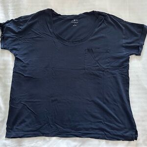 LOFT Lou & Grey Navy Blue T-Shirt with Pocket